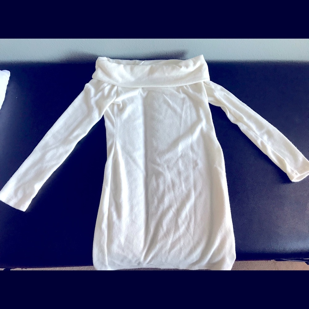 Pink blush maternity creme sweater